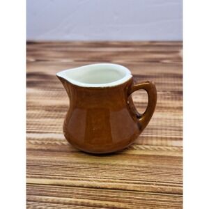 VTG -H F Coors Pottery Chefsware USA 160 Brown Individual Creamer